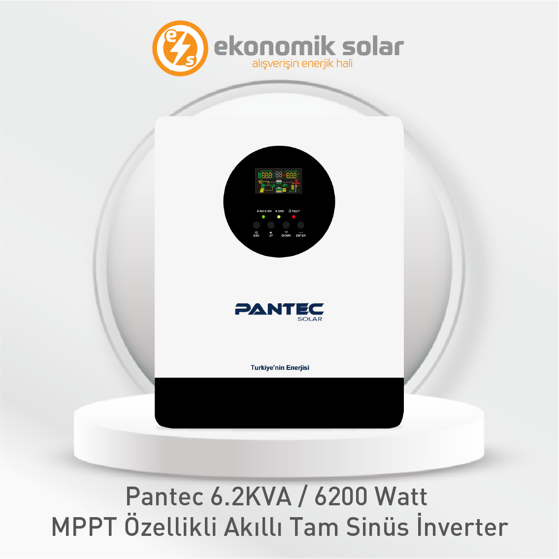 Pantec 6.2Kva 6200 Watt MPPT Özelikli İnverter