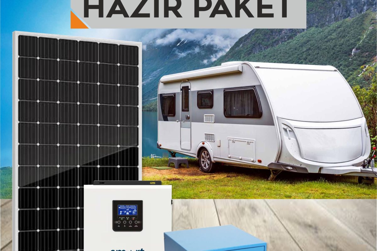 Karavan için 400 Watt Solar Paket – Lityum Akülü – Akıllı İnverter