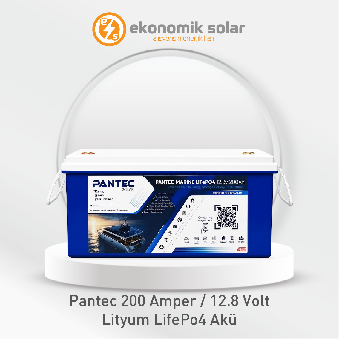 Soleron 200 Amper / 12.8 Volt Lityum Akü