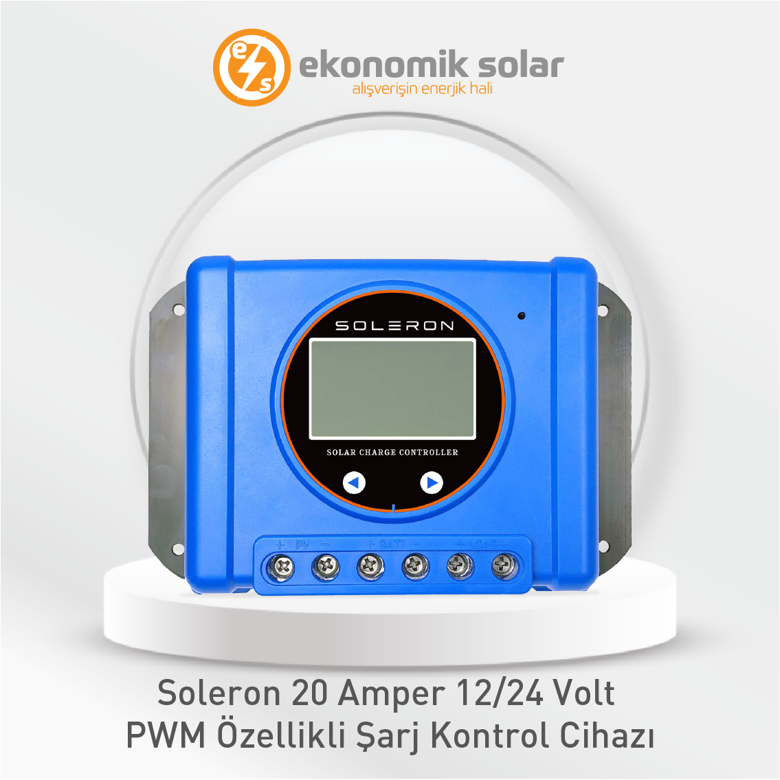 Soleron 20 Amper PWM Şarj Kontrol Cihazı