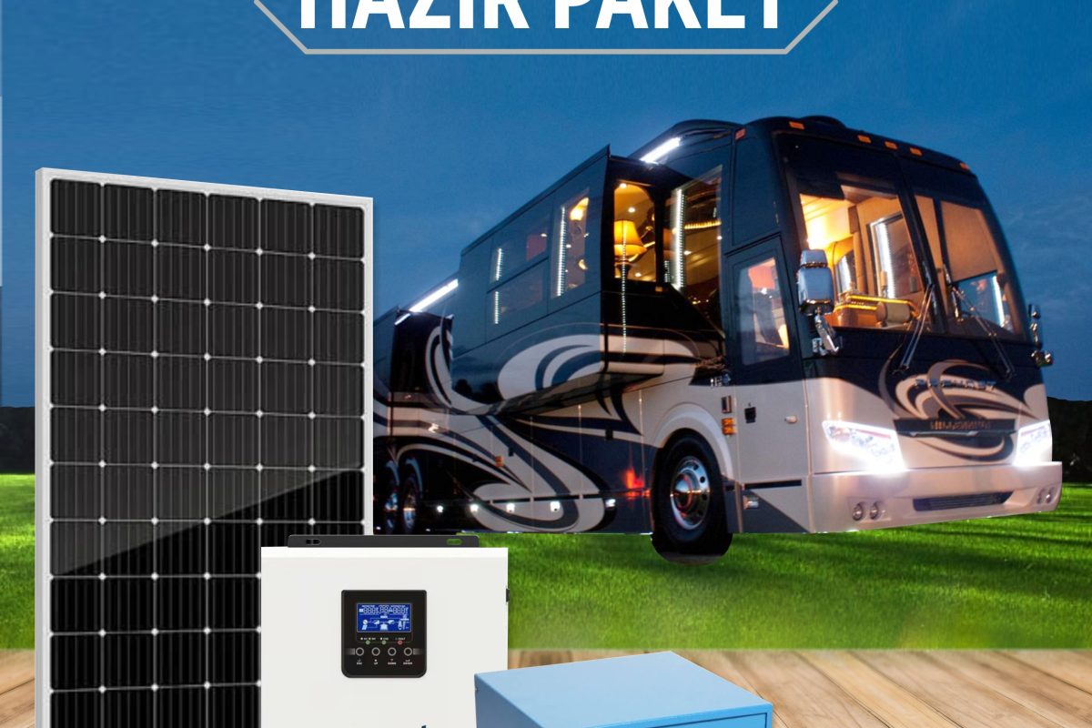 Otobüs Karavan için 680 Watt Solar Paket – Lityum Akü Özellikli