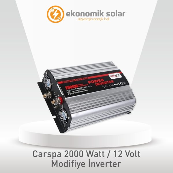Carspa 2000 Watt / 12 Volt Modifiye İnverter