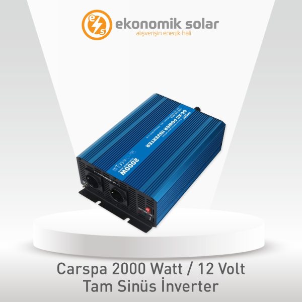 Carspa 2000 Watt / 12 Volt Tam Sinüs İnverter