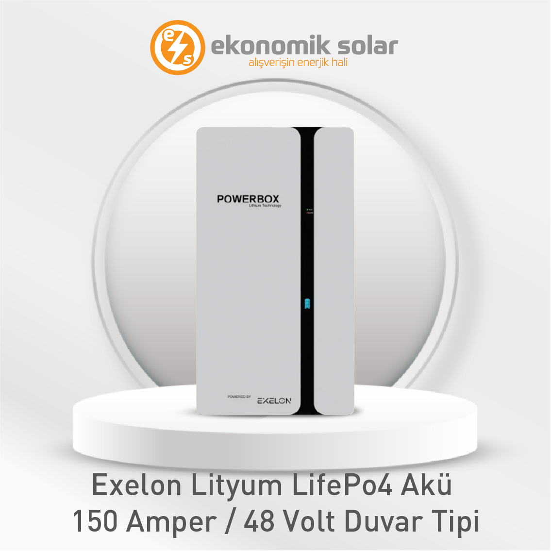 Exelon 150 amper 51.2 volt lityum
