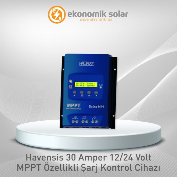 Havensis 30 Amper 12/24 Volt MPPT Özellikli Şarj Kontrol Cihazı