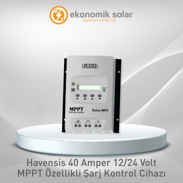 Havensis 40 Amper 12/24 Volt MPPT Şarj Kontrol Cihazı