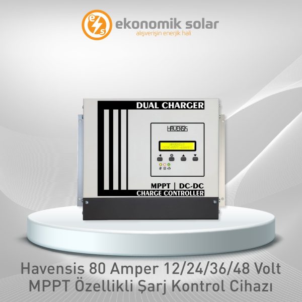 Havensis 80 Amper 12/24/36/48 Volt MPPT Özellikli Şarj Kontrol Cihazı