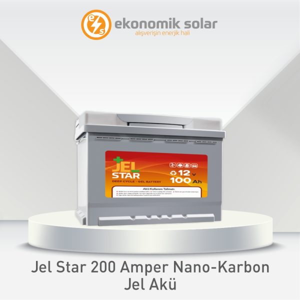 Jel Star 200 Amper Nano-Karbon Jel Akü ”Yerli Üretim”