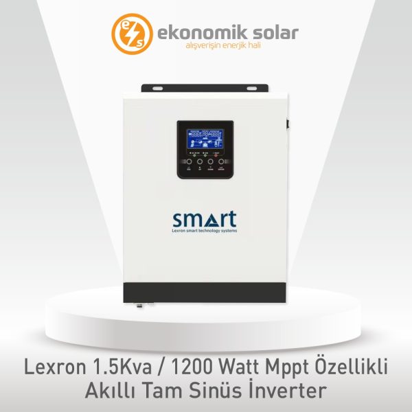 Lexron 1.5 KVA / 1200 Watt MPPT Özellikli Akıllı Tam Sinüs İnverter