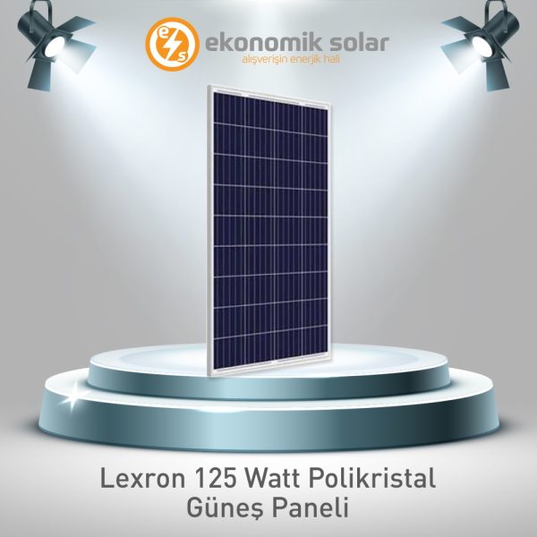 Lexron 125 Watt Polikristal Güneş Paneli