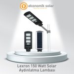 Lexron 150 Watt Solar Sokak Aydınlatması
