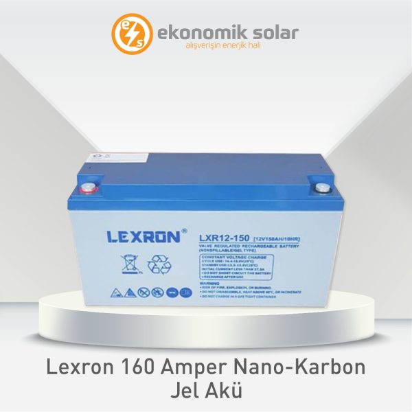 Lexron 160 Amper Nano-Karbon Teknoloji Jel Akü