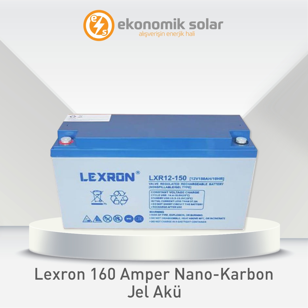 Lexron 160 Amper Nano Karbon Jel Aku