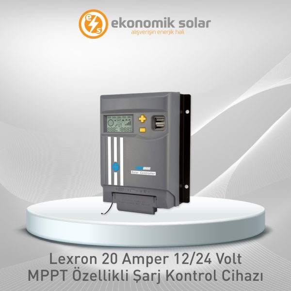 Lexron 20 Amper MPPT Özellikli Şarj Kontrol Cihazı