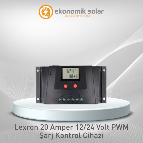 Lexron 20 Amper 12/24 Volt PWM Şarj Kontrol Cihazı