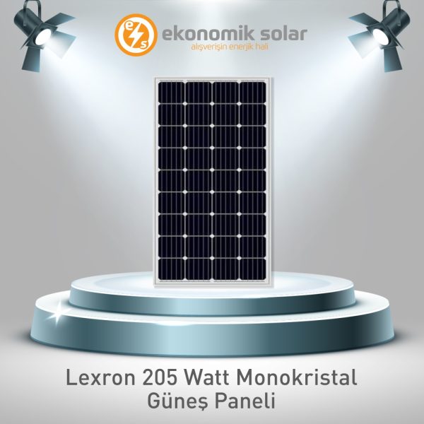 Lexron 205 Watt Perc Monokristal Güneş Paneli