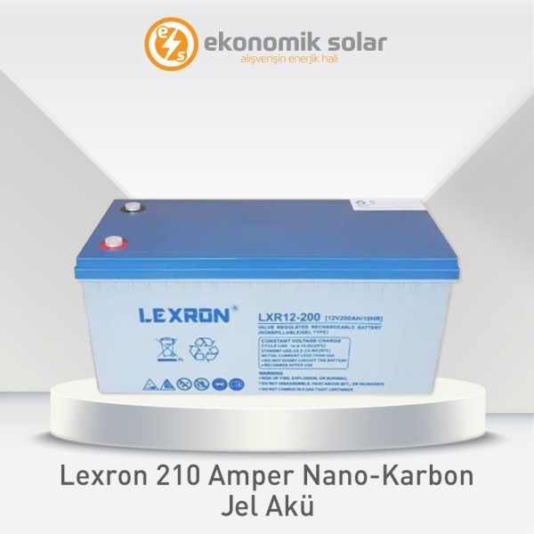 Lexron 210 Amper Nano-Karbon Teknoloji Jel Akü