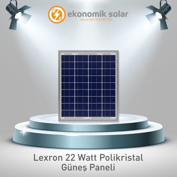 Lexron 22 Watt Polikristal Güneş Paneli