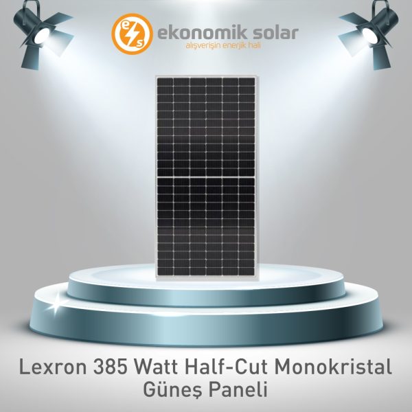 Lexron 385 Watt Half-Cut Perc Monokristal Güneş Paneli