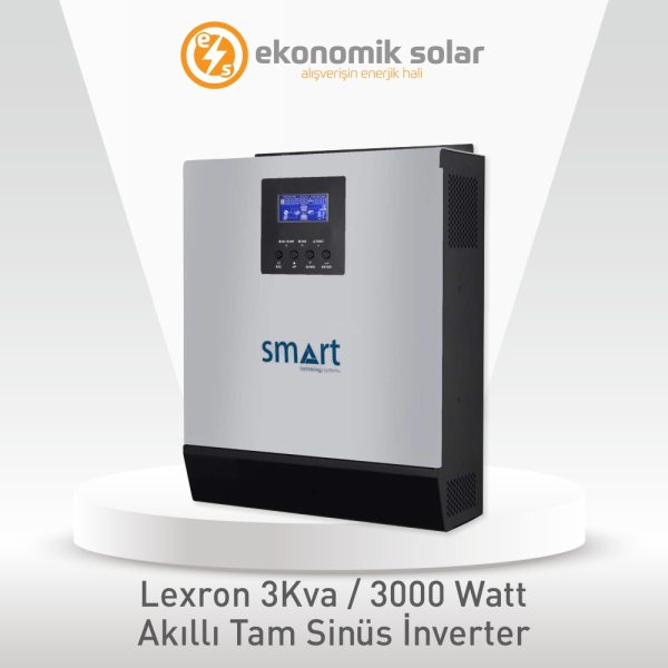Lexron 3KVA / 3000 Watt Akıllı Tam Sinüs İnverter