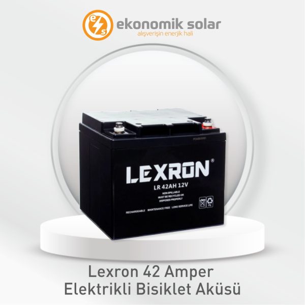 Lexron 42 Amper Elektrikli Bisiklet Jel Akü