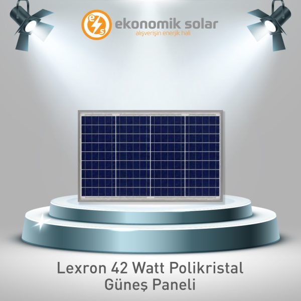 Lexron 42 Watt Polikristal Güneş Paneli