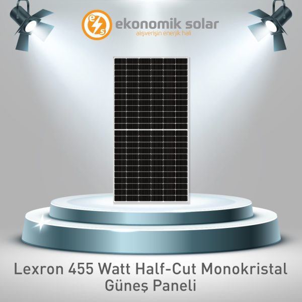 Lexron 455 Watt Half-Cut Perc Monokristal Güneş Paneli