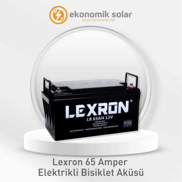 Lexron 65 Amper Elektrikli Bisiklet Jel Akü