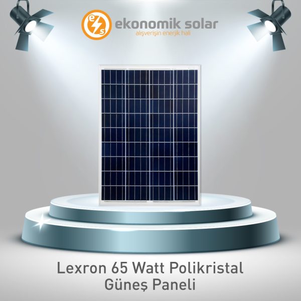 Lexron 65 Watt Polikristal Güneş Paneli