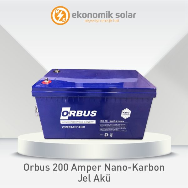 Orbus 200 Amper Nano-Karbon Jel Akü