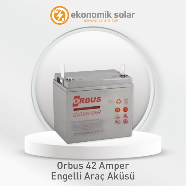 Orbus 42 Amper Engelli Araç Jel Akü