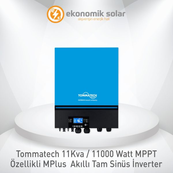 Tommatech 11 KVA / 11000 Watt MPPT Özellikli Akıllı Tam Sinüs İnverter