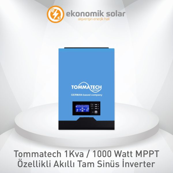 Tommatech 1 KVA / 1000 Watt MPPT Özellikli Akıllı Tam Sinüs İnverter