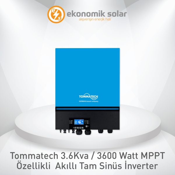 Tommatech 3.6 KVA & 3600 Watt MPPT Özellikli Akıllı İnverter