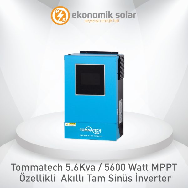 Tommatech 5.6 KVA / 5600 Watt MPPT Özellikli Akıllı Tam Sinüs İnverter