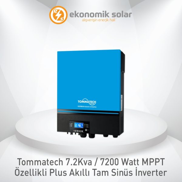 Tommatech 7.2 KVA / 7200 Watt MPPT Özellikli Akıllı Tam Sinüs İnverter
