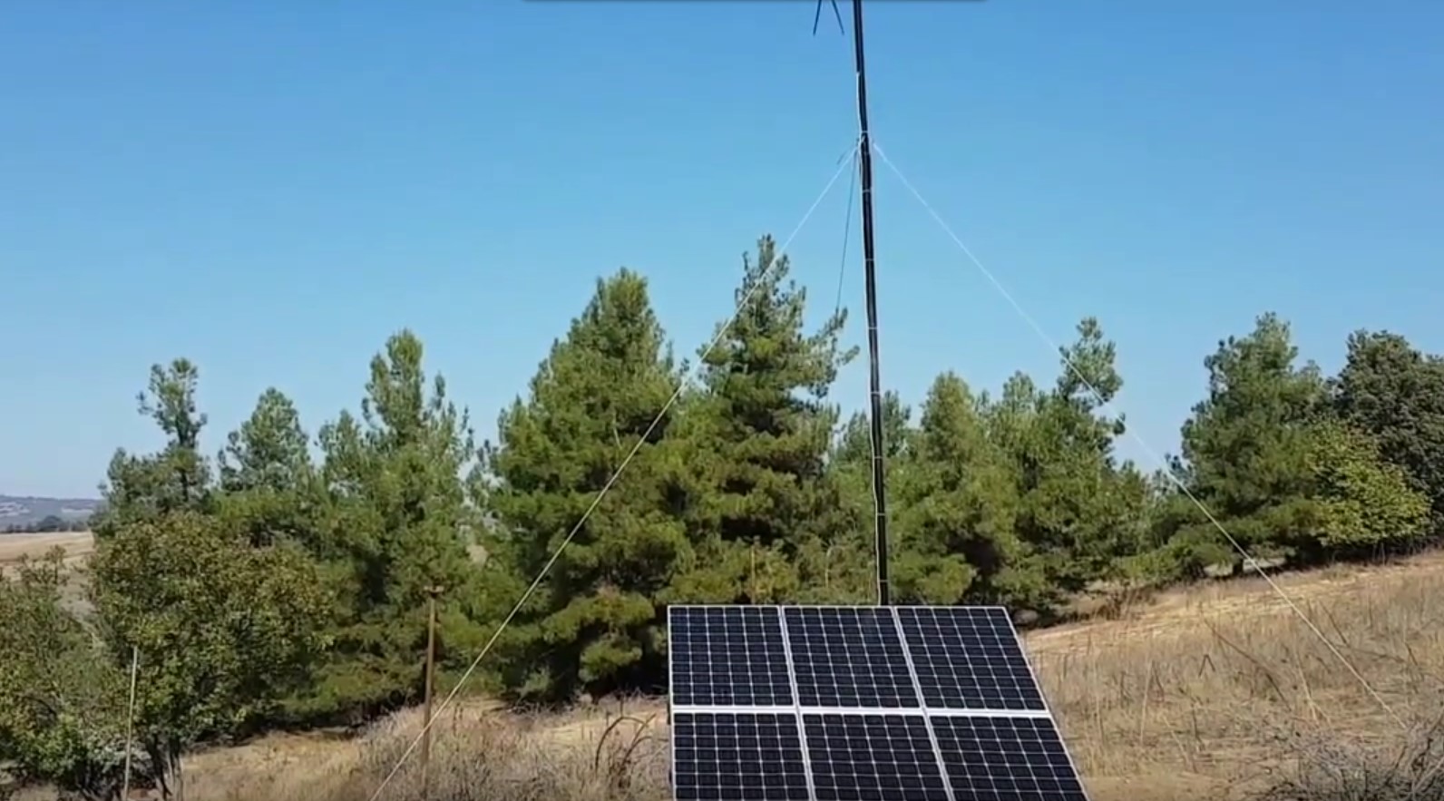 ciftlik icin 1 5 kw gunes paneli ve istabreeze 2000 watt ruzgar turbini kurulumu