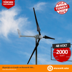 İstabreeze 1500 Watt / 24 Volt Windsafe Rüzgar Türbini + Şarj Kontrol Cihazı