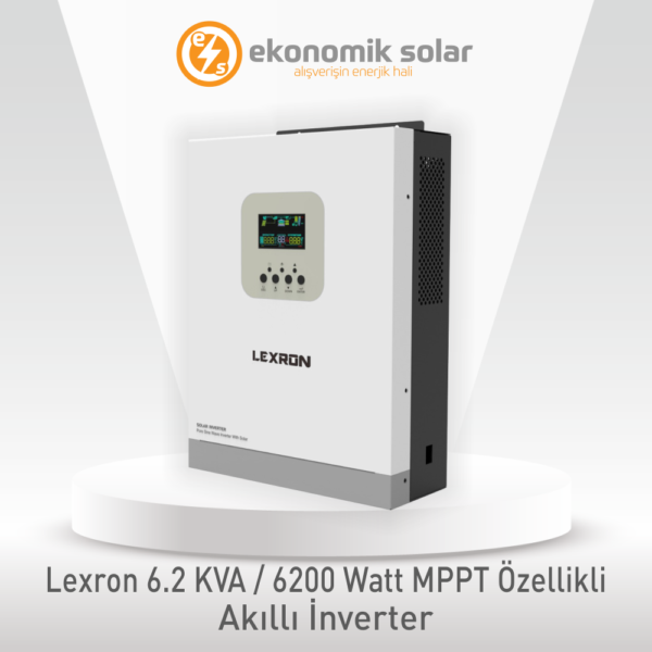 Lexron 6.2 KVA / 6200 Watt MPPT Özellikli Yüksek Voltaj Akıllı Tam Sinüs İnverter