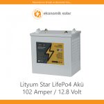 Lityum Star LifePo4 Akü – 60 Amper / 12.8 Volt