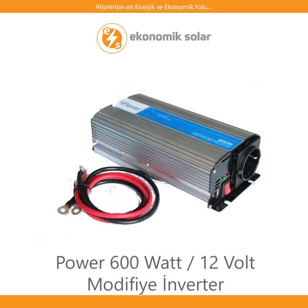 Power 600 Watt / 12 Volt Modifiye İnverter